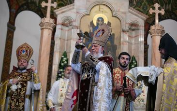 Был совершен чин переосвящения Кафедрального Собора и отслужена Патриаршая Святая Литургия