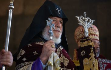 Catholicos of All Armenians Departs for Eastern Diocese of the Armenian Church of North America