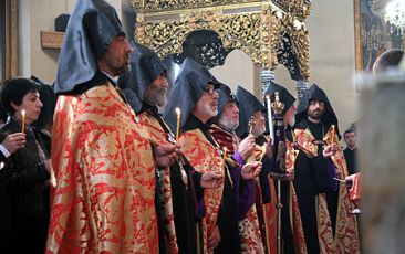 Requiem Service in Holy Etchmiadzin for Prime Minister Andranik Margarian