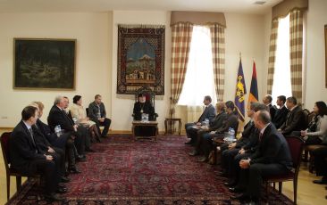 Catholicos of All Armenians Received the Euronest Commission Delegation