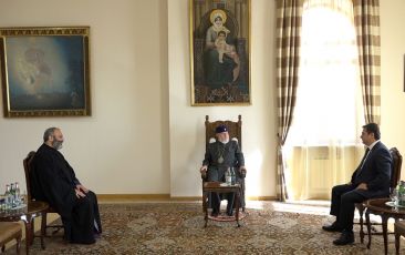 Catholicos of All Armenians Received Newly Appointed Governor of Tavoush