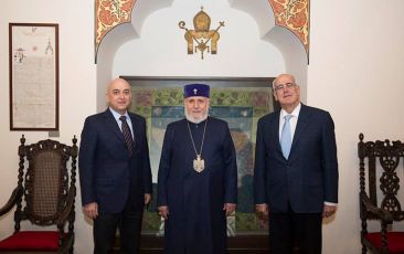 Catholicos of All Armenians Received President of the Armenian General Benevolent Union