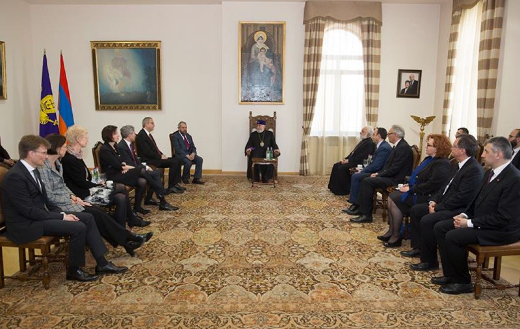 Catholicos of All Armenians Received President of the Federal Constitutional Court of Germany