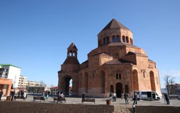 Catholicos of All Armenians Consecrated Holy Mother of God Church in Stepanakert