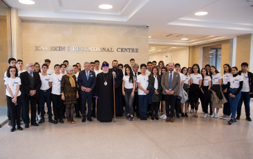 The Visit of the Students of the Paris 'National' and Marseille Colleges to the Mother See of Holy Etchmiadzin