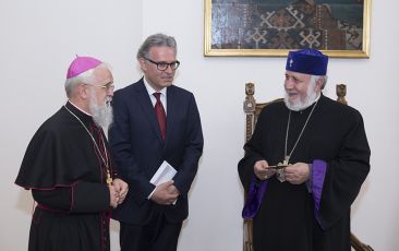 Catholicos of All Armenians Received the Delegation of the Bishop’s Conference of the Catholic Church of Germany