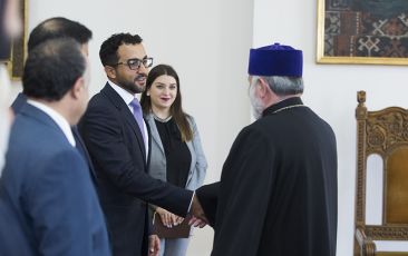 Catholicos of All Armenians Received Sharjah Executive Board Delegation