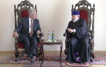 His Holiness Karekin II Received MR. Joachim Gauck, Former President of Germany