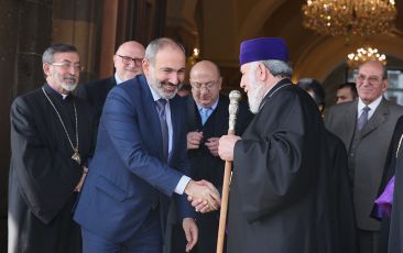 Prime Minister of Armenia Meets with Supreme Spiritual Council Members in the Mother See of Holy Etchmiadzin
