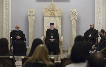Catholicos of All Armenians Received Chairmen of the Youth Unions from Dioceses of the Armenian Apostolic Church