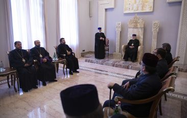Clergy and Lay Staff of the Mother See Congratulated the Catholicos of All Armenians on the 20th Anniversary of His Enthronement
