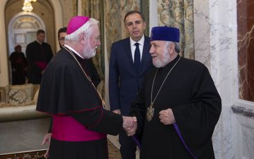 Catholicos of All Armenians Received Secretary for Relations with the States within the Holy See