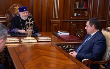 Catholicos of All Armenians Received President of Supreme Judicial Council