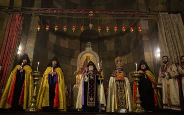 Candlelight Divine Liturgy of the Holy Resurrection in the St. Gayane Monastery