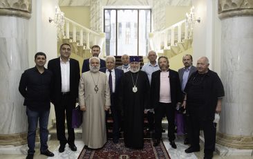 Catholicos of All Armenians Hosted the Creative Group of “Radamisto” Opera