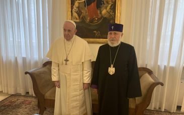 Catholicos of All Armenians Met With His Holiness Pope Francis