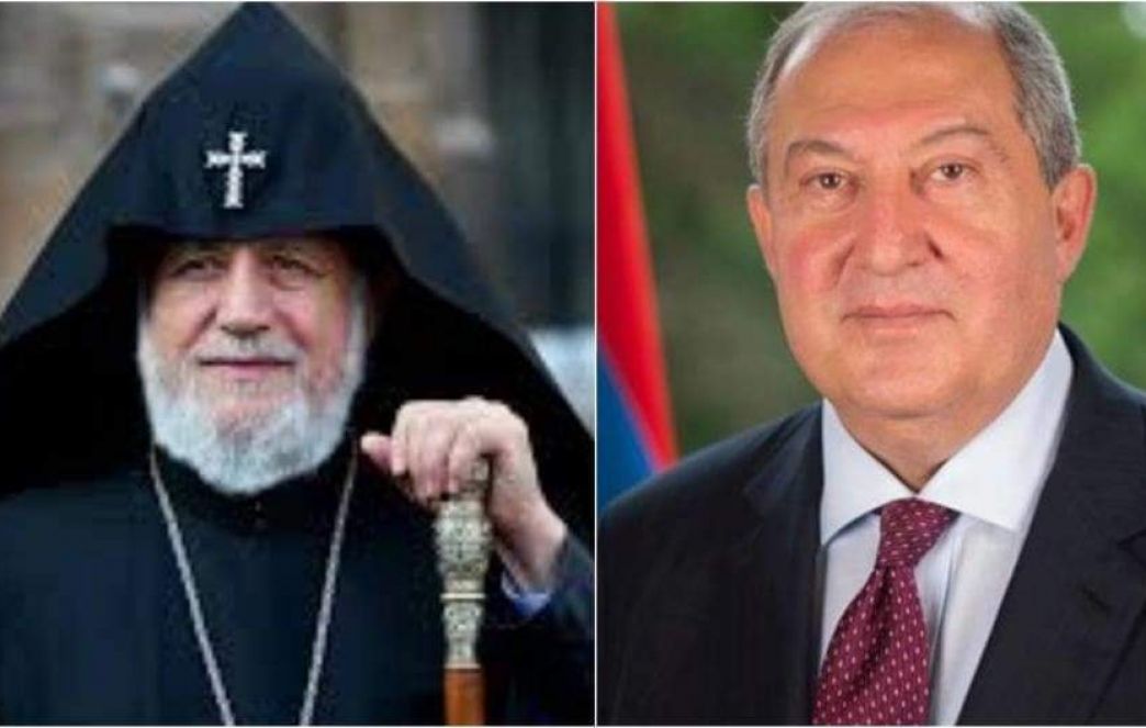 Catholicos of All Armenians had a Telephone Conversation with the President of the Republic of Armenia