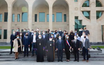 Catholicos of All Armenians Hosted the Delegation of the “European Youth For the Sake of the Recognition of the Independence of Artsakh” Initiative