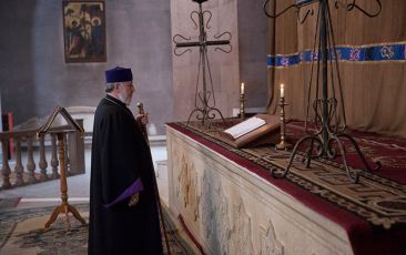 We Pray for the Defenders of Our Historical Fortress-City of Shushi: His Holiness Karekin II, Catholicos of All Armenians