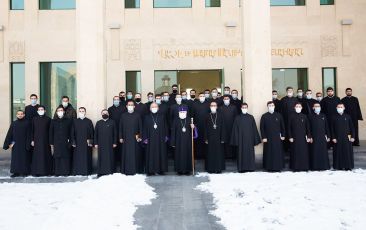 Catholicos of All Armenians Received the Deacons of the Mother See