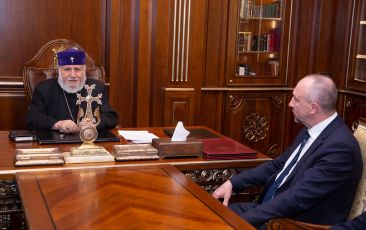 Catholicos of All Armenians Receives Newly Appointed Ambassador of the Republic of Belarus
