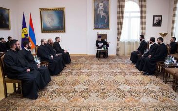 Catholicos of All Armenians Receives Newly Ordained Priests