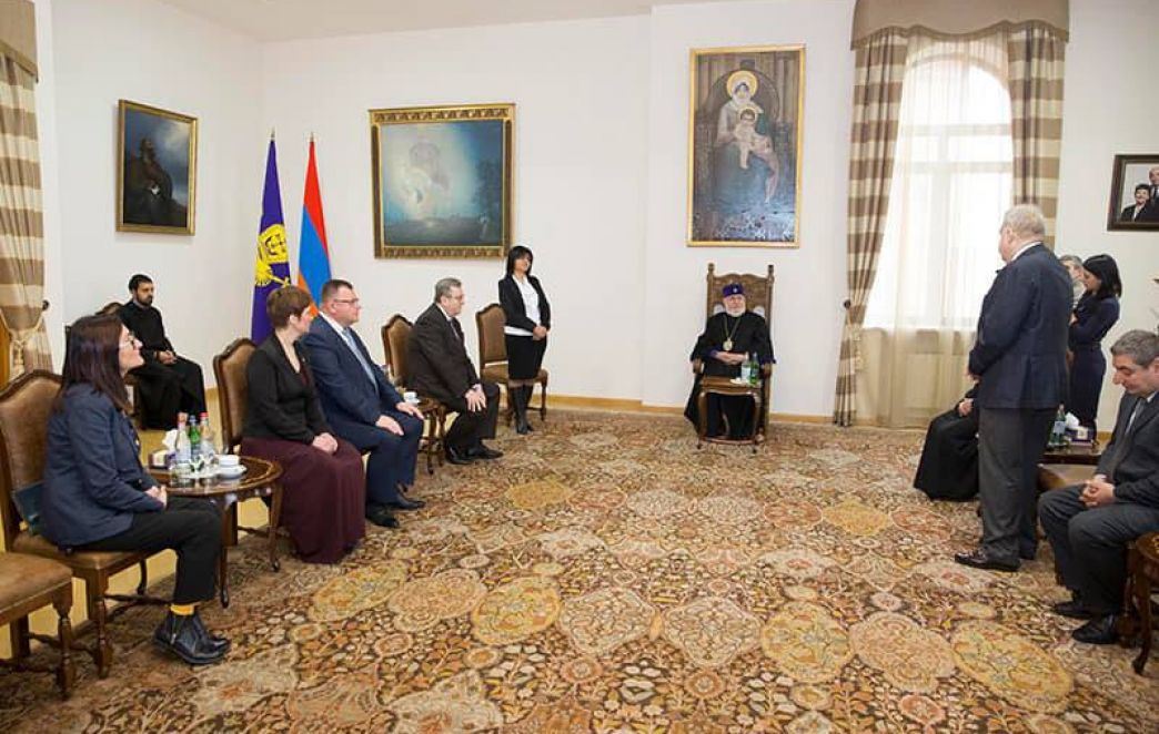 Catholicos of All Armenians Received the Delegation of the Moscow State Pedagogical University