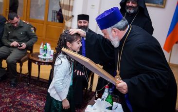 Catholicos of All Armenians Received Families of Soldiers Killed in Berd, Tavush Province