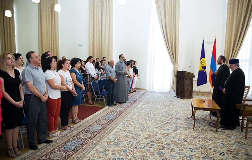 Staff of Mother See Extends their Best Wishes to the Catholicos of All Armenians