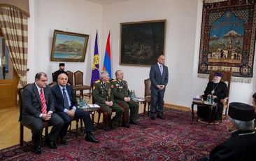 Catholicos of All Armenians Received the Army Chaplaincy