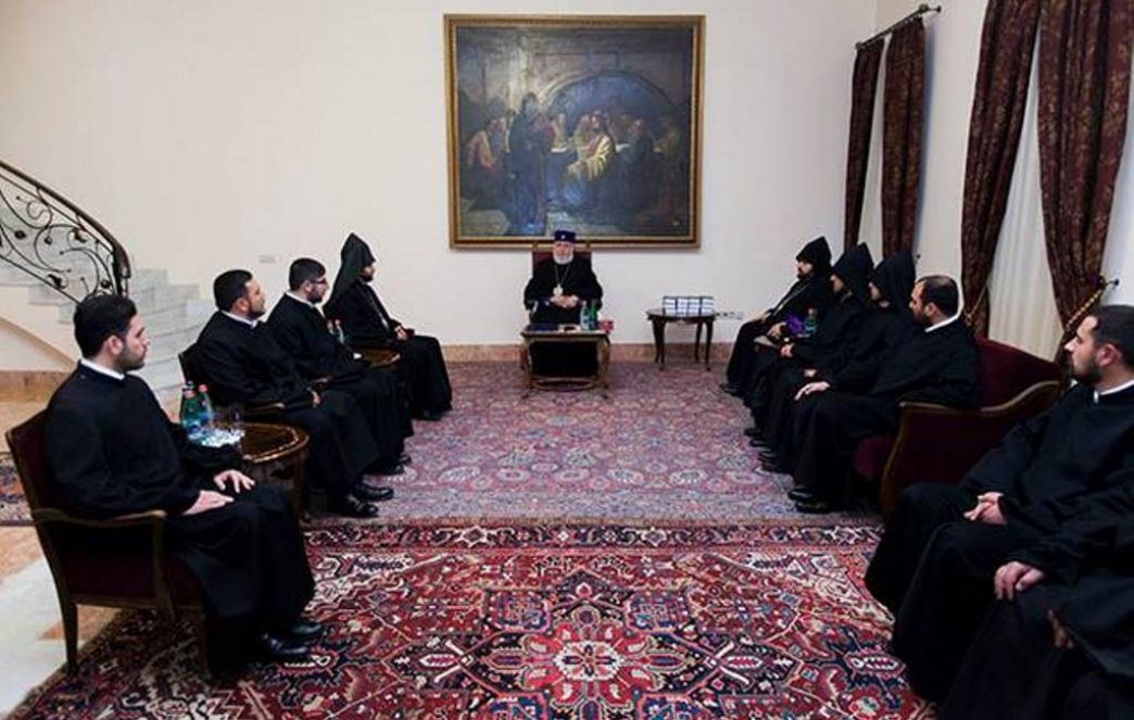 Catholicos of All Armenians Received the 12 newly Ordained Priests