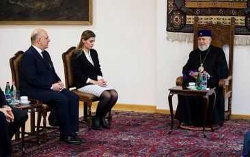 Catholicos of All Armenians Receives Delegation from A. Gemelli Fund of the Catholic University