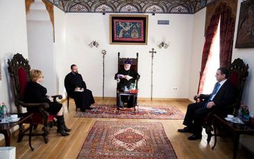 Catholicos of All Armenians received Russia’s Minister of Health