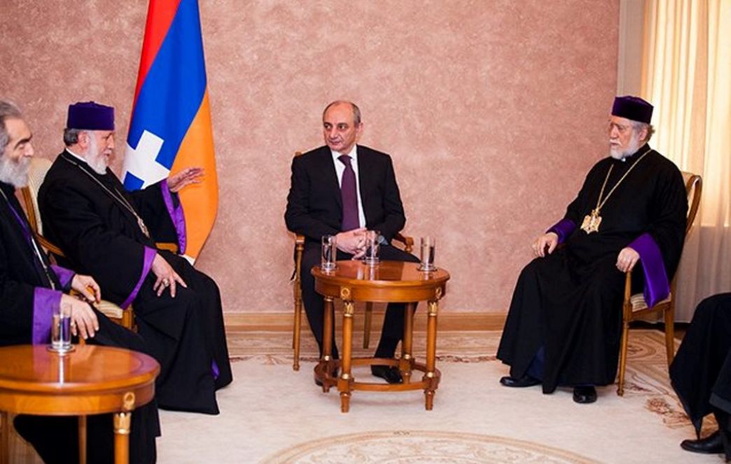 Catholicos of All Armenians and Catholicos of the Great House of Cilicia Visited Artsakh