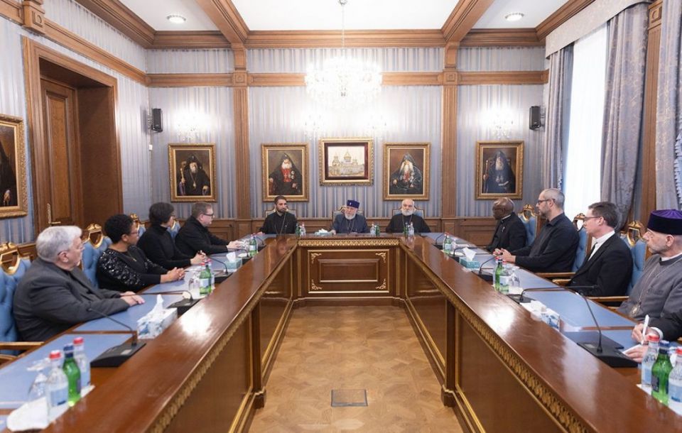 The Catholicos of All Armenians Received Representatives of the Vatican and the World Council of Churches