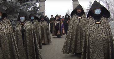 Catholicos of All Armenians Visited the Erablur Military Pantheon