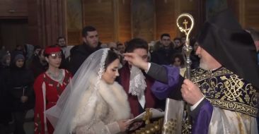 Eve of the Feast of the Presentation of Our Lord Jesus Christ in the Armenian Church of Moscow