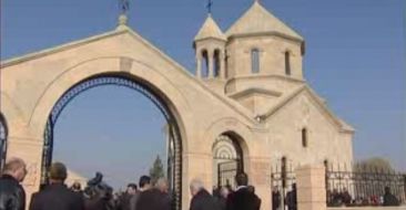 Consecration of Holy Mother of God church in Shahumyan village