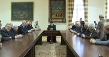 Pontiff of All Armenians Receives Participants of International Symposium