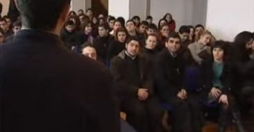 Visit of students of Yerevan State University to Vazgenian Seminary