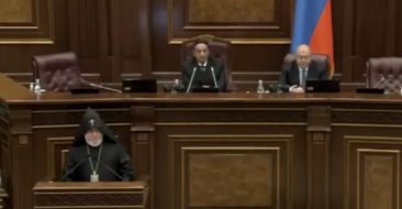 The Message of the Catholicos of All Armenians at the 1st Session of the 8th National Assembly of RA