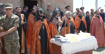 The Cross and Bell of the St. Thaddeus Church in Gyumri was Consecrated
