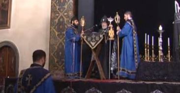 Khavaroom (darkening)/all-night vigil in the Mother Cathedral of Holy Etchmiadzin