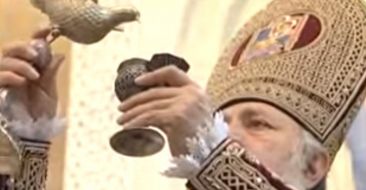 Armenian Pontiff Consecrated Holy Resurrection Armenian Church in Rostov