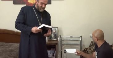 The Spiritual Pastor of the Armenian Community of the Czech Republic Visited Disabled Servicemen