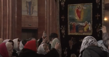Feast of the Glorious Resurrection of Jesus Christ in the Armenian Church in Moscow