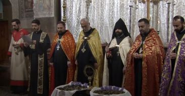 "Ashot Yerkat" Cross-badges of Military Uniform Blessed in the Holy Mother of God Church in Kanaker