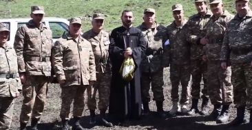 The Armed Chaplain. Deacon Hrachya Ghazaryan