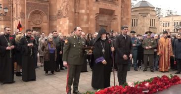 Intercession rite of the Holy Martyrs of the Armenian Genocide in the Armenian Church of Moscow