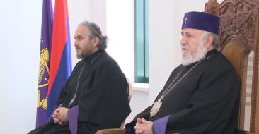 Catholicos of All Armenians Received the Deacons of the Mother See